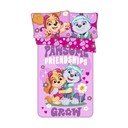 Розово памучно детско спално бельо 100x135 cm Paw Patrol "Pawsome friendships grow" – Jerry Fabrics