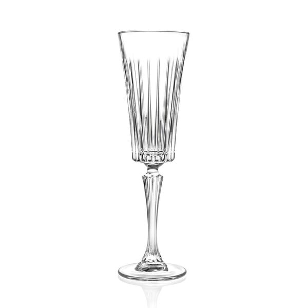 Комплект от 6 кристални чаши за шампанско Edvige, 210 ml - RCR Cristalleria Italiana