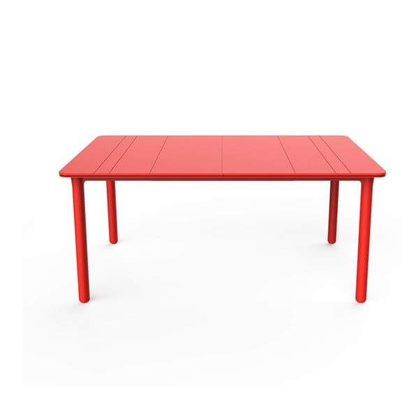 Červený zahradní stůl Resol NOA, 160 x 90 cm