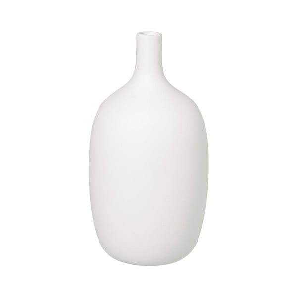 Бяла керамична ваза, височина 21 cm - Blomus