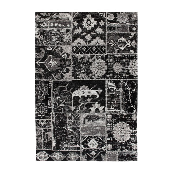 Черен шарен килим Memorial, 80 x 150 cm - Kayoom