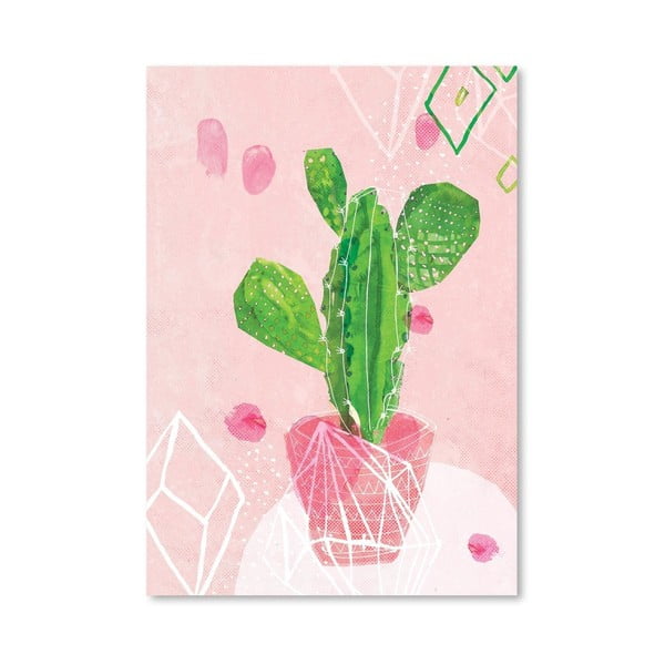 Plakát Pastel Cactus, 30x42 cm