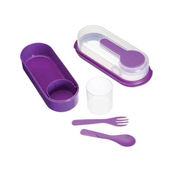 Fialový svačinový box Kitchen Craft Coolmovers Rectangular-image-2