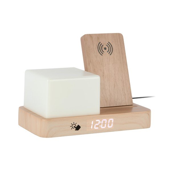 Дигитална/настолна аларма с безжично зарядно Retro LED Night Light – Karlsson-image-2