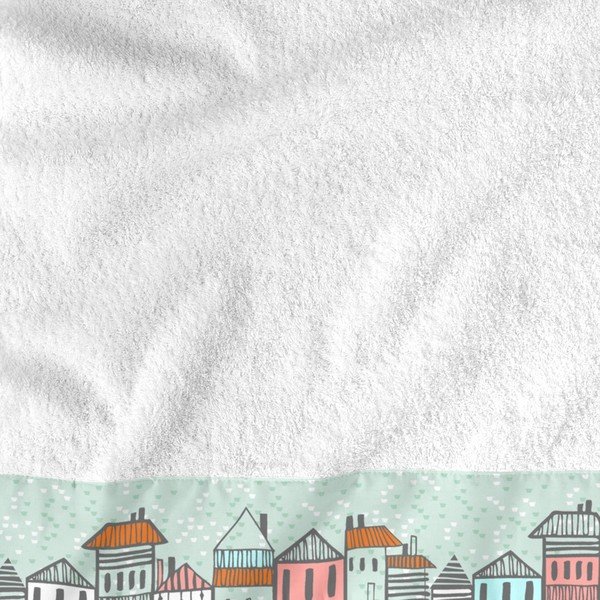 Set 2 osušek Moshi Moshi Little Village, 50x100 a 70x140 cm-image-1