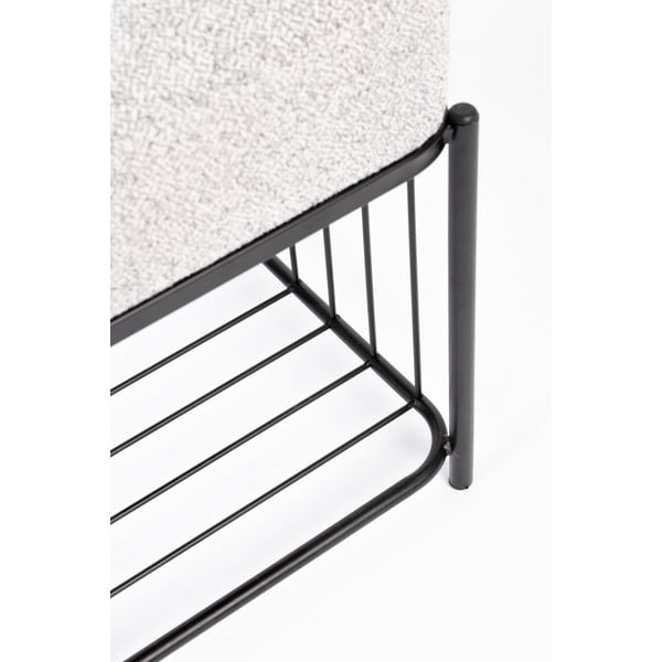 Светлосива табуретка Milou – White Label-image-4