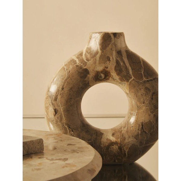 Кафява мраморна ваза (височина 20 cm) Santino – Premier Housewares-image-1