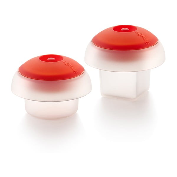 Комплект от 2 прозрачни силиконови форми за яйца за микровълнова фурна Ovo, ⌀ 10 cm - Lékué