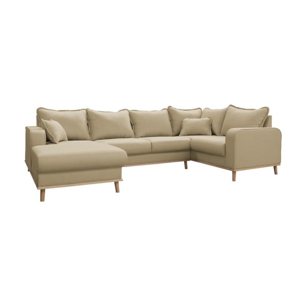 Бежов ъглов диван (ляв ъгъл) Beata - Ropez-image-2