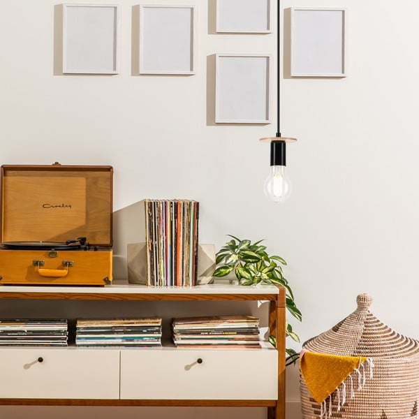 Черно висящо осветително тяло Angelina – LAMKUR-image-3