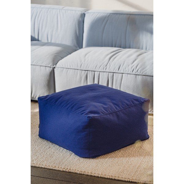 Синя вълнена табуретка Keno – noo.ma-image-1