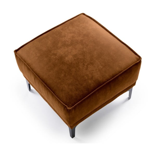 Светлокафява табуретка от изкуствена кожа Copenhagen - Scandic-image-3