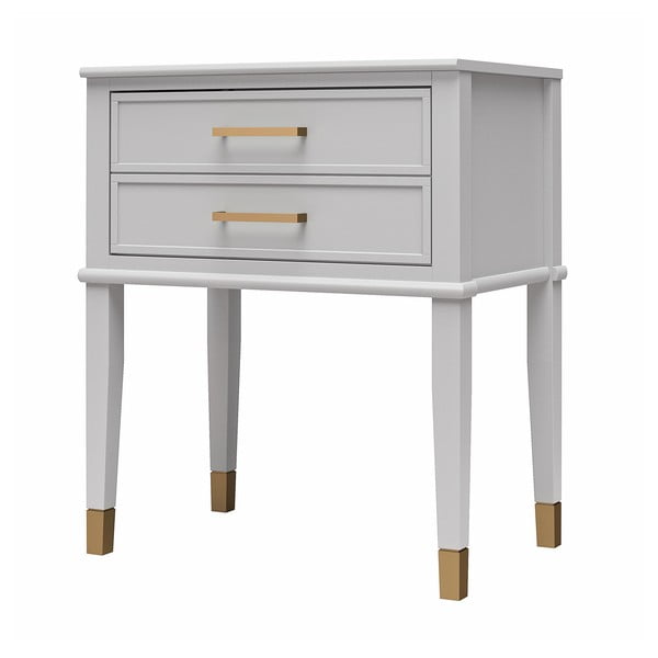 Светлосиво нощно шкафче Westerleigh – CosmoLiving by Cosmopolitan-image-3