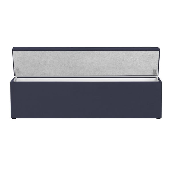 Tmavě modrý otoman Mazzini Sofas Ancona, 140 x 47 cm-image-2