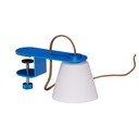 Синя настолна лампа със стъклен абажур (височина 23 cm) Lure – Hübsch