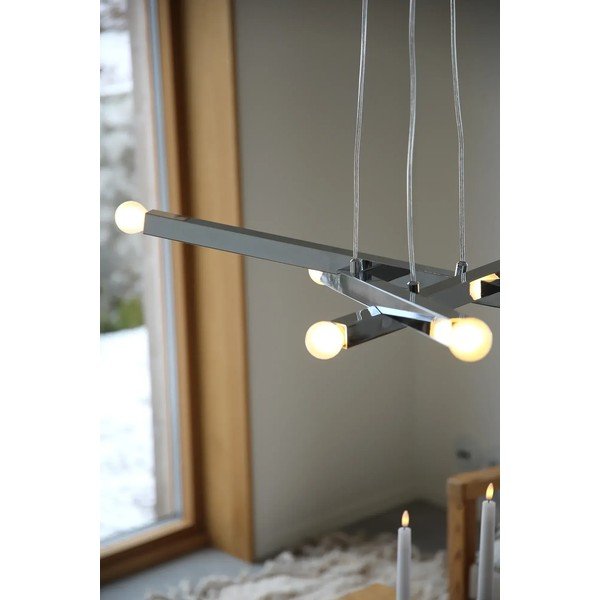 Метално висящо осветително тяло в сребрист цвят Stack – Markslöjd-image-2