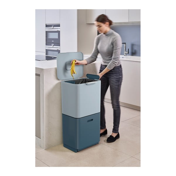 Кош за сортирани отпадъци 30+30 l Totem Max Sky - Joseph Joseph-image-2