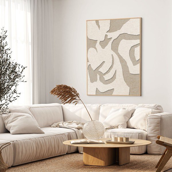 3D картина с включена рамка/акустична 90x120 cm Soft Embrace 1 – Malerifabrikken-image-1