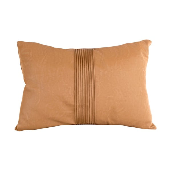 Кафява възглавница в цвят коняк PT Living Leather Look, 50 x 30 cm - PT LIVING-image-4