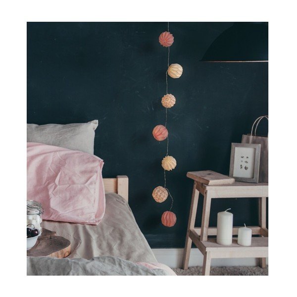 Прозрачна LED светлинна верига Pink, 10 светлини, дължина 1,65 м - DecoKing-image-2