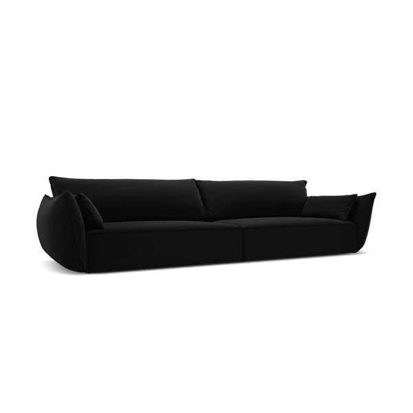 Черен кадифен диван 248 cm Vanda – Mazzini Sofas-image-2