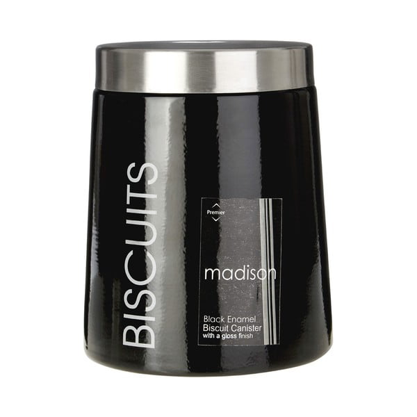 Černá dóza na sušenky Premier Housewares Madison-image-1