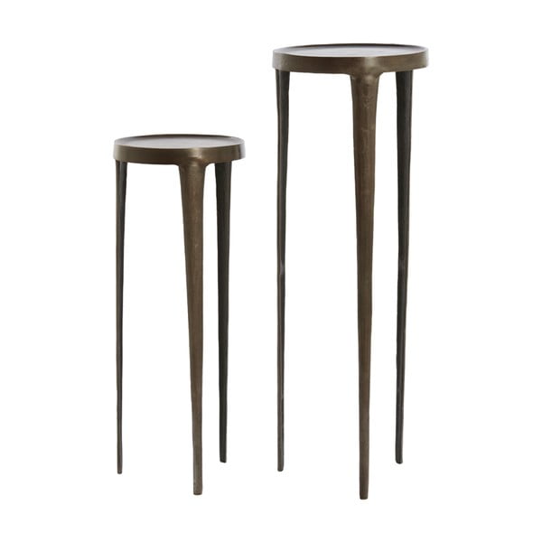 Метални кръгли странични масички в комплект от  2 бр. 35x35 cm Tobias – Light & Living-image-2