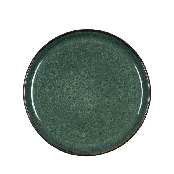 Тъмнозелена десертна чиния от керамика ø 21 cm - Bitz
