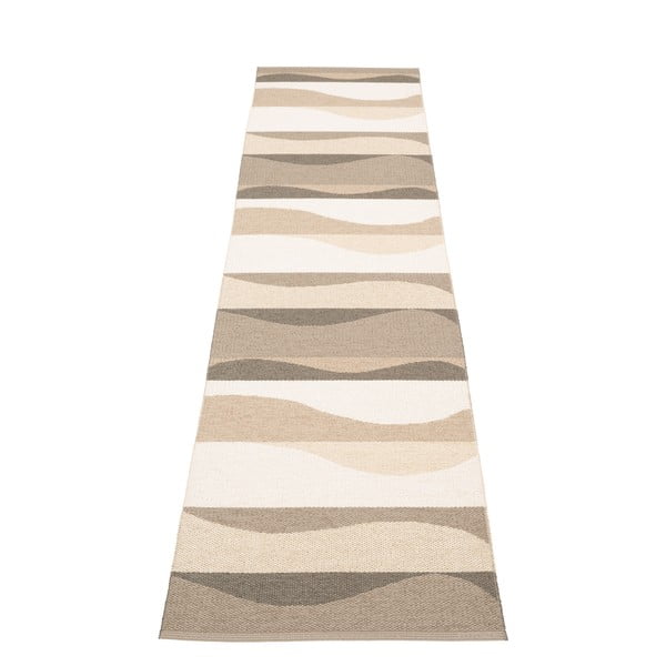Кафява и бежова пътека за открито и закрито 70x300 cm Urvi Earth – Pappelina-image-2