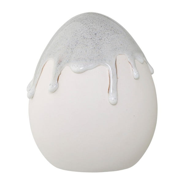 Декорация от сив фаянс във формата на яйце Mia - Bloomingville