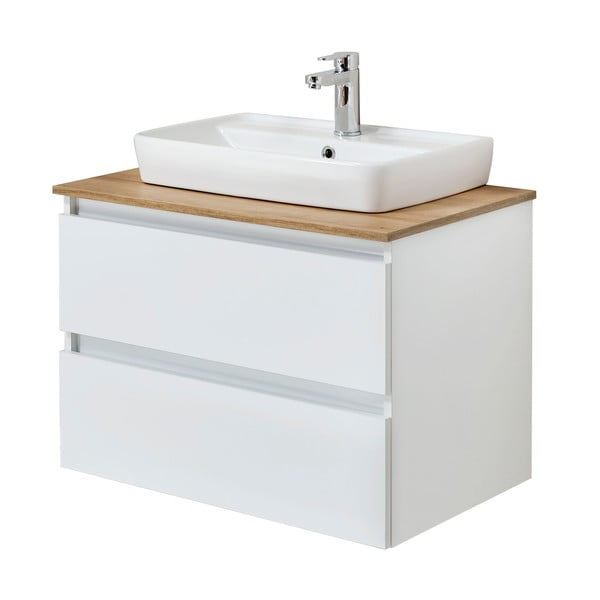 Бял висящ шкаф без мивка 75x53 cm Set 360 - Pelipal-image-2