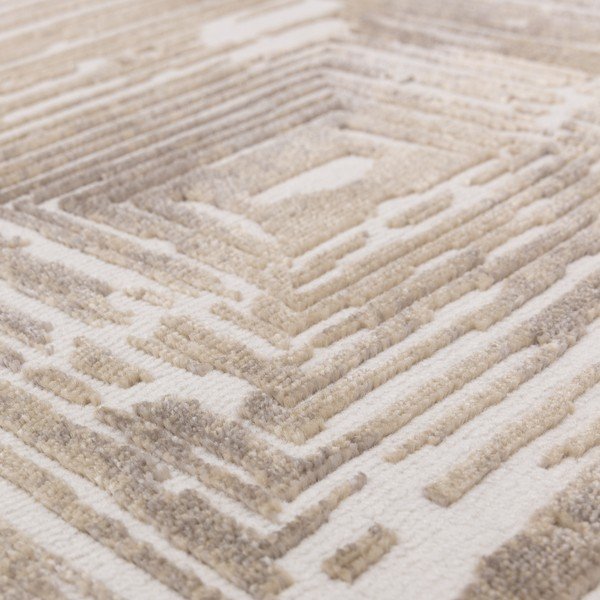 Бежов килим 80x150 cm Kuza Lines Beige – Asiatic Carpets-image-3