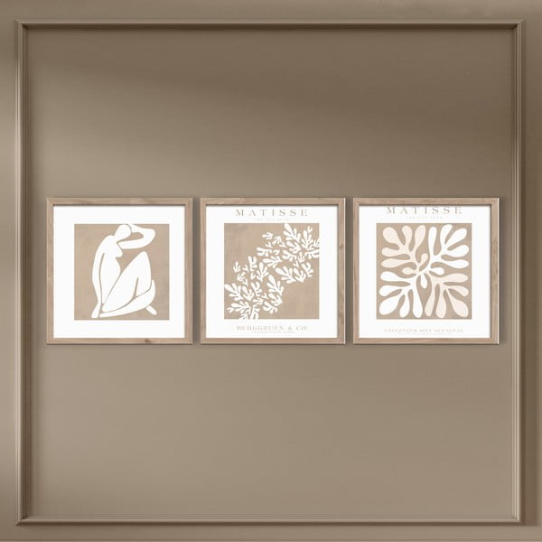 Картини в комплект 3 бр. 30x30 cm Matisse – Styler-image-3