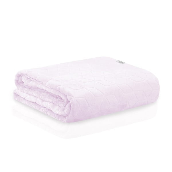 Прахово розово одеяло от микрофибър Nessa, 240 x 220 cm - DecoKing
