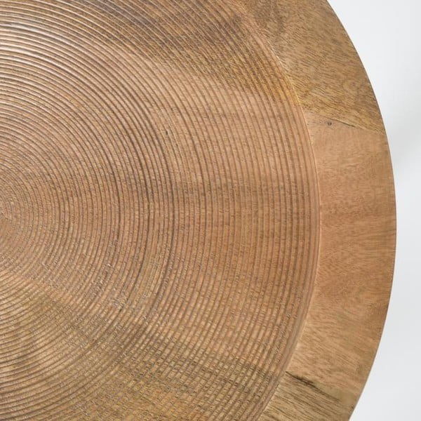 Масичка за кафе от мангово дърво , ⌀ 60 cm Dendron - Zuiver-image-3