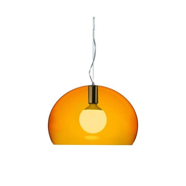 Oranžové stropní svítidlo Kartell Fly, ⌀ 38 cm