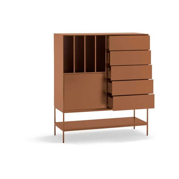 Шкафче в тухлен цвят 120x140x45 cm Platt – Teulat-image-4