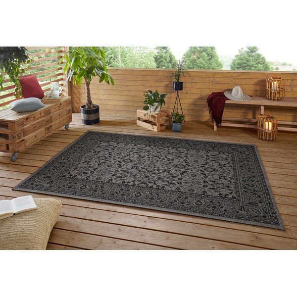 Черно-лилав килим за открито , 200 x 290 cm Konya - NORTHRUGS-image-2