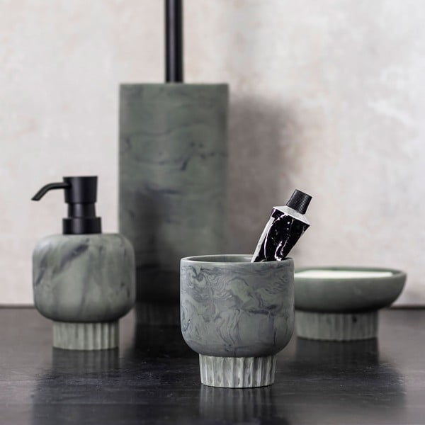 Зелена каменна чаша за четки за зъби Attitude - Mette Ditmer Denmark-image-3