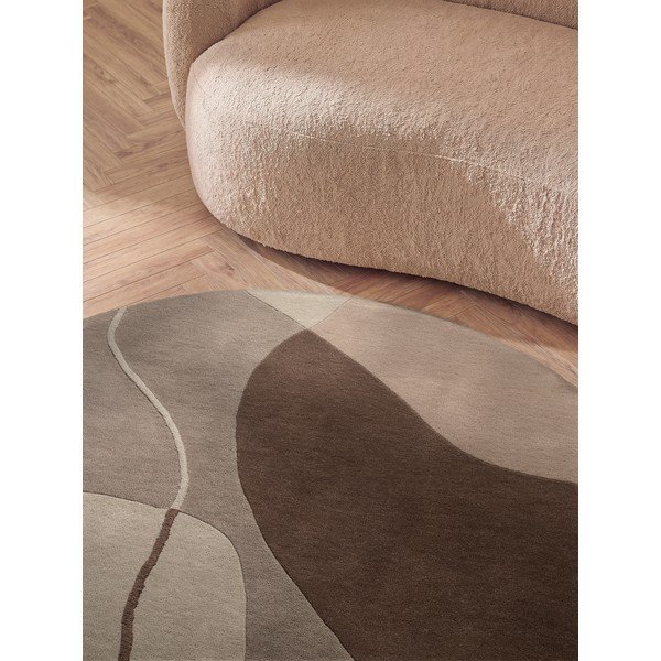 Кафяв вълнен кръгъл килим ø 200 cm Muse – Villeroy&Boch-image-4