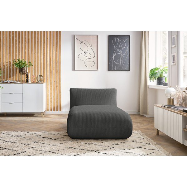 Сив велурен модул за диван Lecomte - Bobochic Paris-image-1