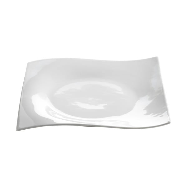 Бяла порцеланова чиния Motion, 27,5 x 27,5 cm - Maxwell & Williams