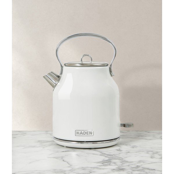 Бяла електрическа кана 1,7 l Heritage – Haden-image-1