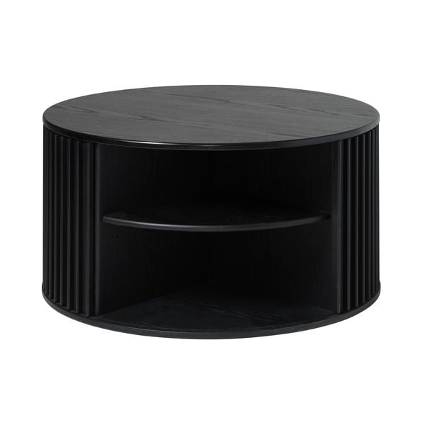 Черна кръгла маса за кафе ø 85 cm Siena - Unique Furniture-image-4