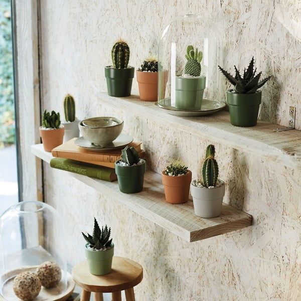 Тъмнозелена керамична саксия Lima, ø 10 cm - Big pots-image-1