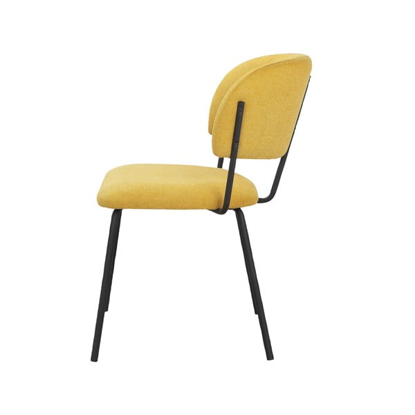 Жълти трапезни столове в комплект от 2 бр. Claudia – Støraa-image-4