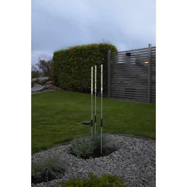 Комплект от 3 външни слънчеви LED светлинни декорации, височина 83 см Bubbly - Star Trading-image-3