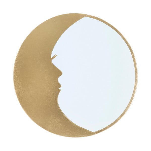 Огледало за стена със златни детайли, ø 72,5 cm Moon - Mauro Ferretti