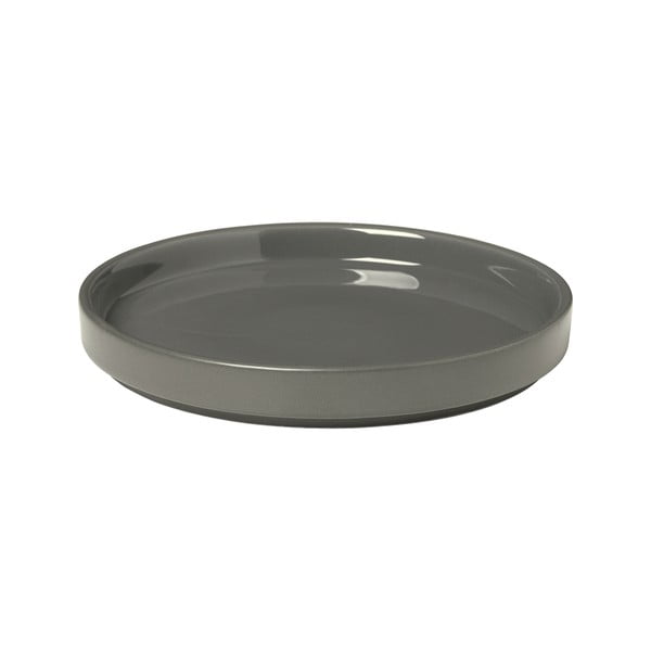 Сива керамична чиния Pilar, ø 14 cm - Blomus