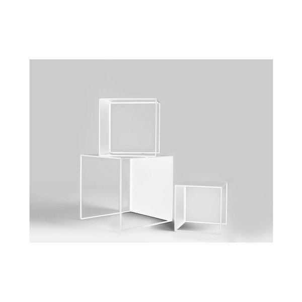 Комплект от 3 бели маси за съхранение на 2 стени - CustomForm-image-1